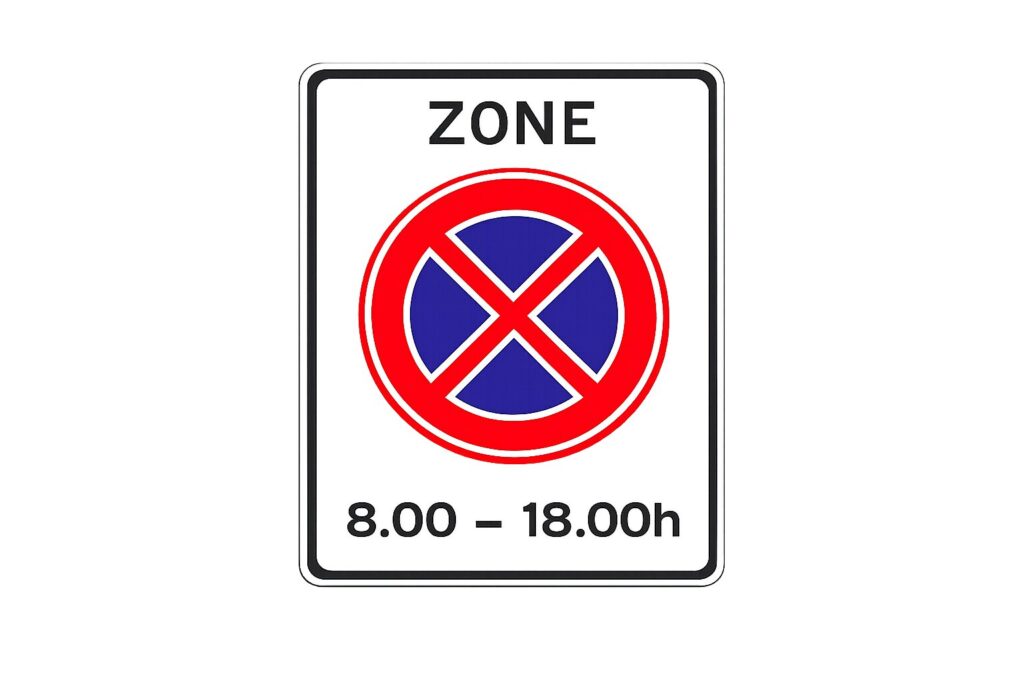 verboden stilstaan zone (e2)
