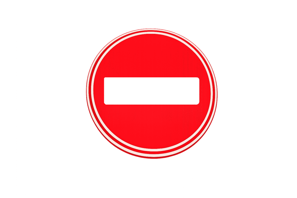 verkeersbord c2 - verboden in te rijden